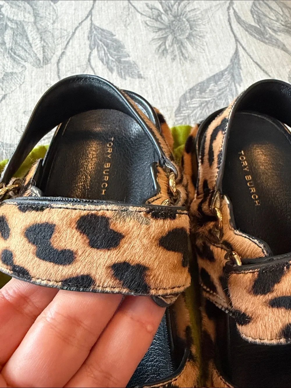 Tory Burch Kira Sport Sandals in Leopard Print